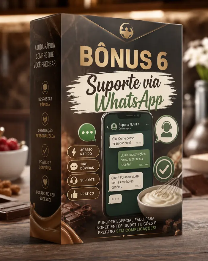 Mockup do bônus Suporte via WhatsApp